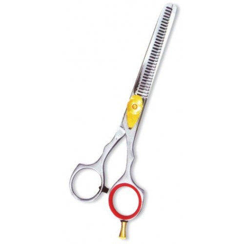 Rofessional Thinning Scissor. One Blade Teeth and One Blade Razor. Mirror Finish.