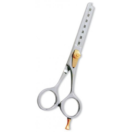 Professional Thinning Scissor. One Blade Teeth and One Blade Razor. Mirror Finish.