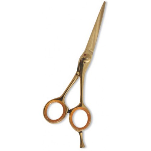 Professional Hair Cutting Scissor with razor edge. Multicolor Coating. Three Rings with screw adjust